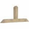 Ekena Millwork Portland Rough Sawn Timber Gable Bracket, Douglas Fir, 72"W x 30"H x 6"D x 6"F, 10/12 Pitch GBW072X30X0606POR00RDF - alternate 3